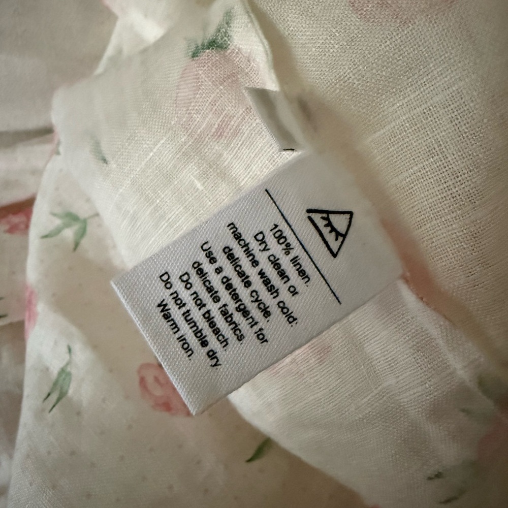 SLEEPER Floral Long Bubble Sleeve Off Shoulder Dress - Picture 4 of 4